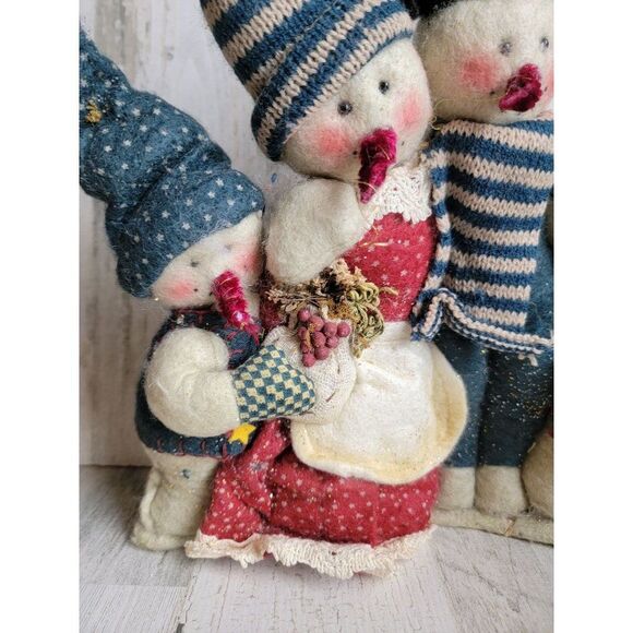 Mother Brown's snowman family fall figure home decor glitter - Picture 3 of 12